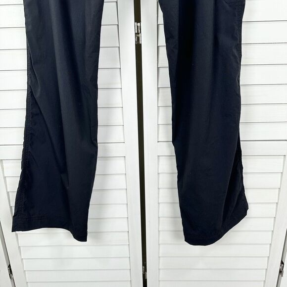 Eddie Bauer Black Travex Hiking Pants 8 Outdoor Nylon Stretch Zip‎ Pockets - Picture 6 of 9